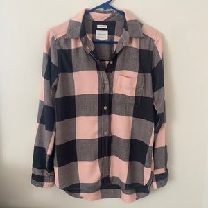 American Eagle High-Low Flannel💗🖤💓🖤